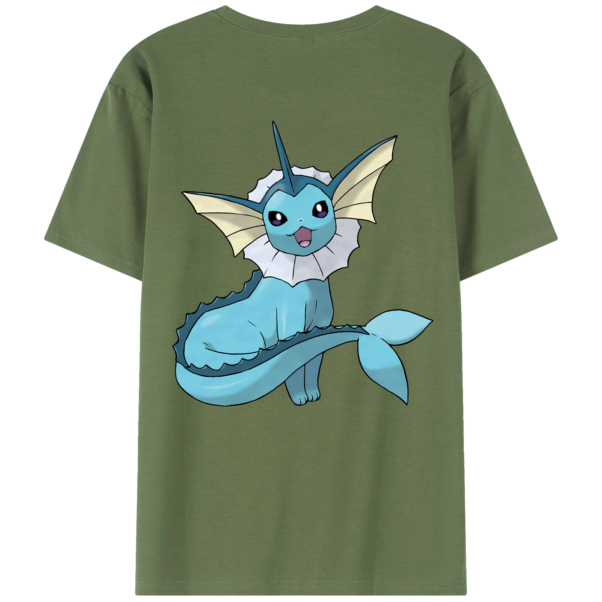 （画像用） ポケットモンスター Pokémon 綿100％ メンズ半袖Tシャツ（バックプリント） 通気性